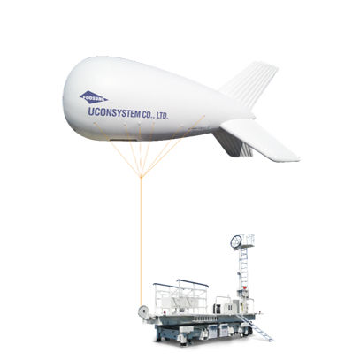 Pallone aerostatico con gabbia - AEROSTAT - Uconsystem Co. Ltd. - per missioni scientifiche / per uso pubblicitario / di monitoraggio