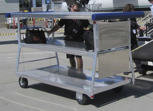 Carrello portabagagli per ground support - DXR  - Keith Consolidated Industries, Inc. - 4 ruote / per passeggeri / chiuso