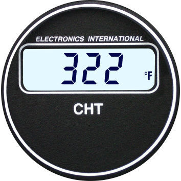 Indicatore di temperatura - C-1 CHT - Electronics International - digitale / per motore / per aereo
