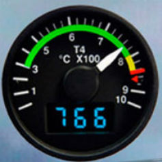 Indicatore di temperatura - PN 61000-107 - Diamond J, Inc. - analogico / elettronico / per motore