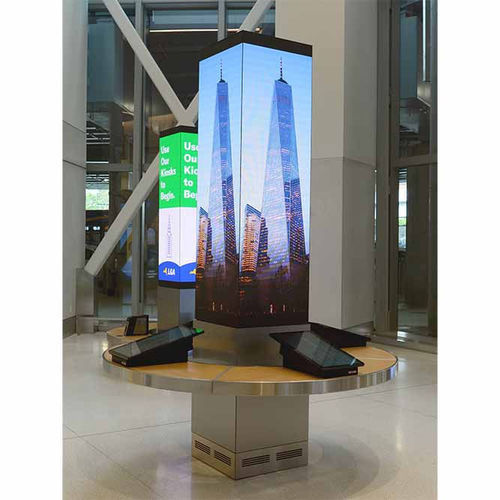 Totem segnaletico - Parabit Systems - pubblicitario / digitale / per aeroporto