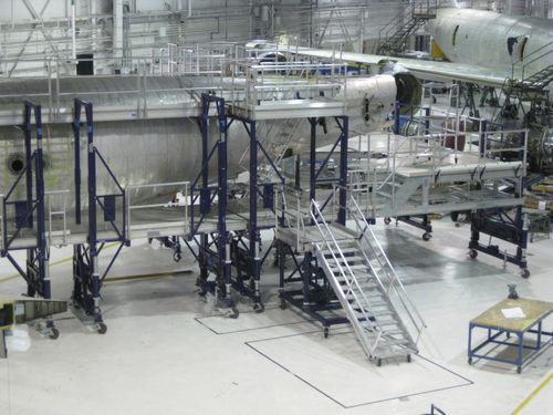 Sistema di docking per aereo per aereo - Instant UpRight Ltd - per coda di aereo / mobile / fisso