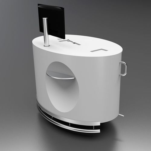 Banco di check-in - OVAL   - INTOS Airport Solutions - per aeroporto