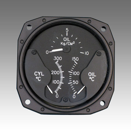 Indicatore di temperatura - 1U378 series - Sigma Tek, Inc. - di pressione / analogico / per motore
