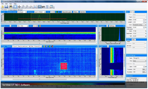Software di gestione - TecView™ UT - TecScan - di analisi di dati / di acquisizione dati / per l'aeronautica