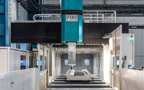 Centro di lavoro 4 assi - VERTIRAM TT - PAMA SPA - verticale / per l'aeronautica / a portale