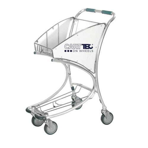 Carrello per duty free per terminal d'aeroporto - GALAPAGOS - Cart Technology S.L - 4 ruote / aperto / per passeggeri