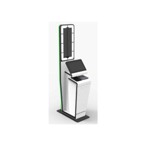 Chiosco self check-in con stampante - Thales - Cybersecurity & Digital Identity - con lettore di carte d'imbarco / con lettore di passaporti / da terra