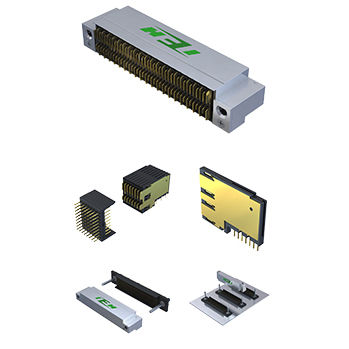 Connettore di dati - HKX series - IEH Corporation - per aeromobile / rettangolare / press-fit