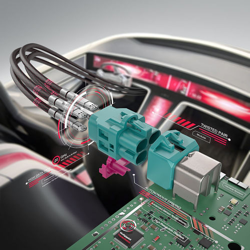 Connettore di dati - H-MTD® - Rosenberger - PCB / per aeromobile / Ethernet