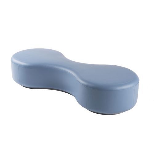 Panca per aeroporto - MOLECOLA 1 - Altek Italia Design Srl - in pelle / in legno