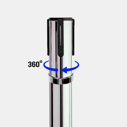Colonnina con nastro con cinghia - TENDIFLEX® 360° - Flex - per aeroporto