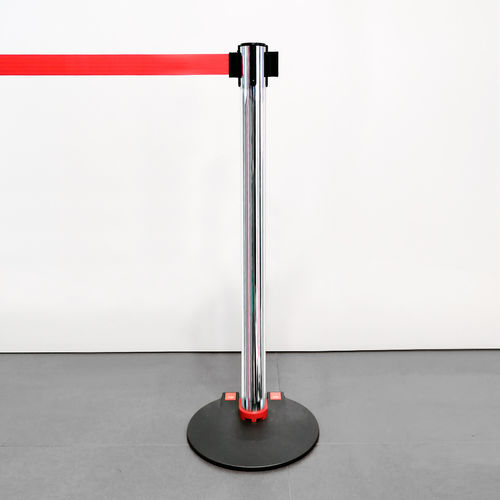 Colonnina con nastro con cinghia - TENDIFLEX® WHEELED BASE - Flex - per aeroporto