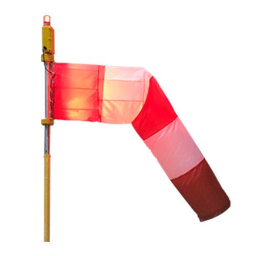 Manica A Vento Da Esterno - Indicatore Di Vento Rosso-Bianco Per Giardino, Agricoltura O Meteorologia - 60 Cm - Foto 6