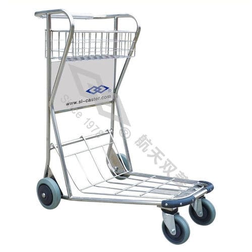 Carrello portabagagli in acciaio inossidabile - GJ-150 - Hubei Space Double Rhombus Logistics Technology Co., Ltd. - per terminal d'aeroporto / 4 ruote / aperto