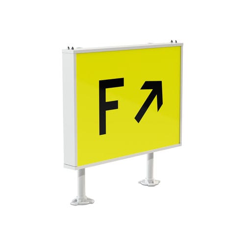Pannello per informazioni - AGS - Aviasafe GmbH - statico / per aeroporto / LED