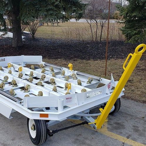 Rimorchio per contenitore - Wilcox GSE - per pallet / a 2 assi / per aereo da carico