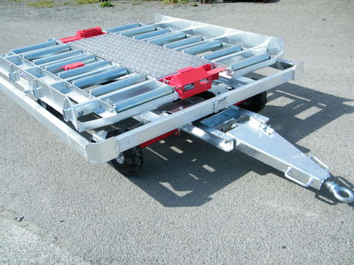 Rimorchio per pallet - CPC 1600 - GROUPE CARTEL - CARTEL MANUTENTION - a 2 assi / girevole / per aereo da carico