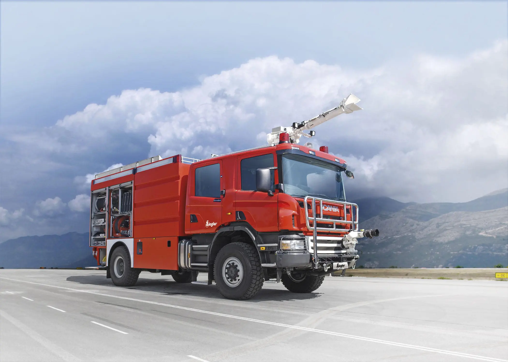 空港用消防車 - FLF 2 - ALBERT ZIEGLER GMBH - 4x4 / 折りたたみ式