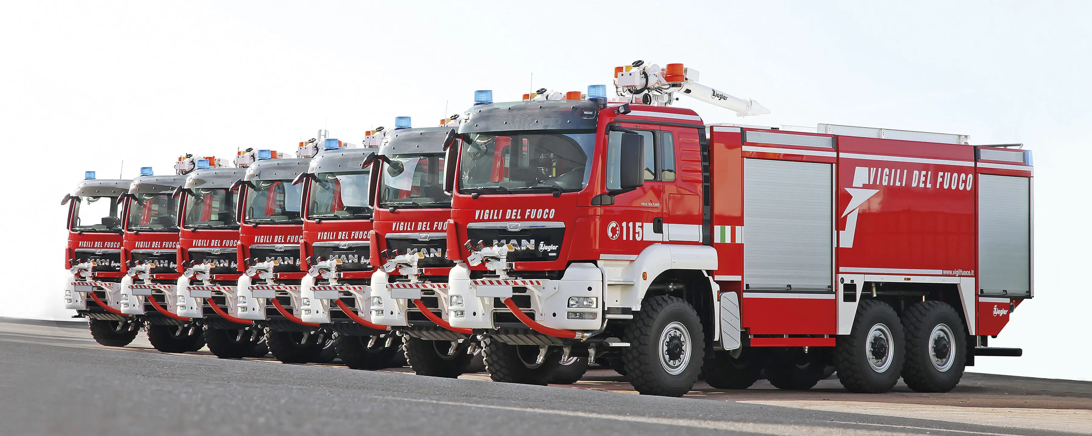 空港用消防車 - FLF 3 - ALBERT ZIEGLER GMBH - 4x4 / 折りたたみ式