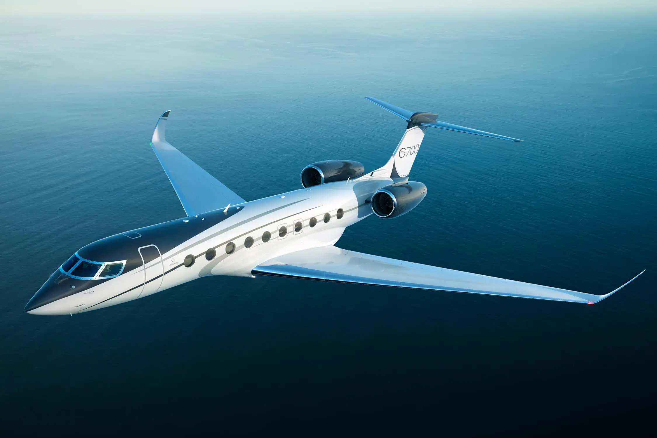 11 人ビジネスジェット G700 Gulfstream ターボジェットエンジン 大型 5000 Km以上