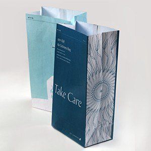 ピーチ航空、エチケット袋 エチケット袋 乗物酔いポーチ1回分｜OEM・PB対応可能 | 石崎資材株式会社