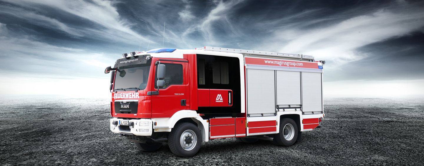 4x4消防車 - LF-HLF 20 All-wheel - IVECO MAGIRUS - 高所作業台付き