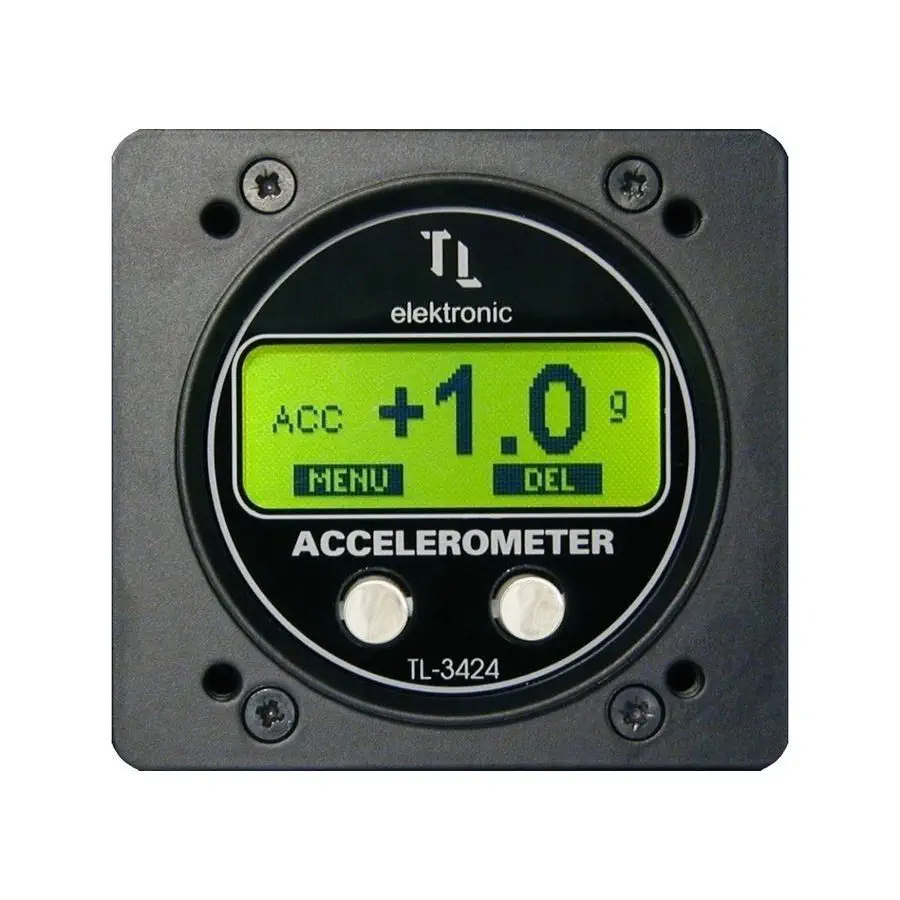 航空機計器 ディスプレイ付き加速度計 - TL-3424 - TL elektronic Inc