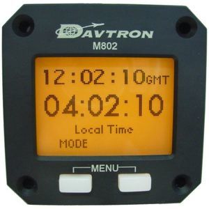 航空機用時計 - M800 series - Davtron, Inc. - 電子 / クォーツ / 照光式