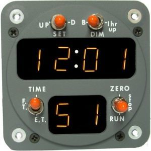 航空機用時計 - M800 series - Davtron, Inc. - 電子 / クォーツ / 照光式
