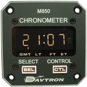 航空機用時計 - M800 series - Davtron, Inc. - 電子 / クォーツ / 照光式