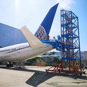 航空機の尾翼用航空機ドック