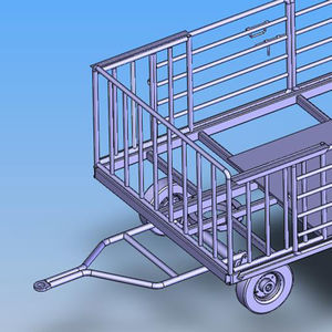 地上支援用荷物用台車
