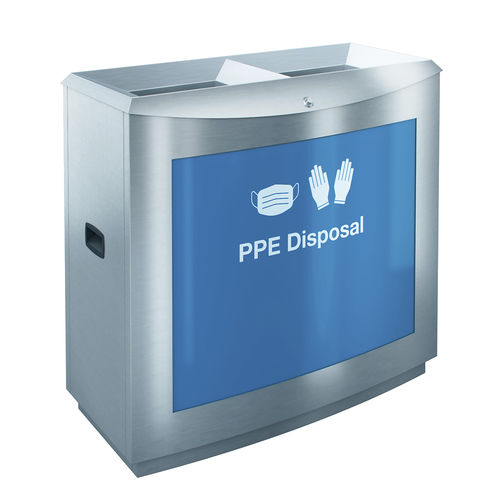 空港用ゴミ箱 - FAJP2X100-PPE - AUWEKO GMBH - 床置き / リサイクル