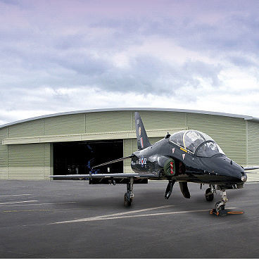 ヘリコプター用倉庫 - RAF Valley - JOHN REID & SONS (STRUCSTEEL) LTD - 航空機用 / 開放型 / 空港用