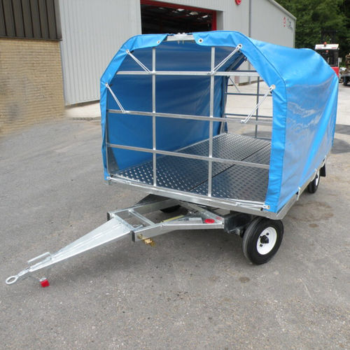 地上支援用荷物用台車 - AB502 - SACO AIRPORT EQUIPMENT - 4輪 / ターポリン付 / 開放型