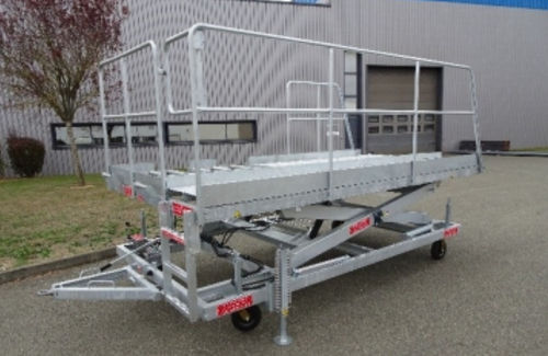 多関節フォークリフト - USIMAT-SERMEES - 手荷物用 / 油圧式 / 空港用