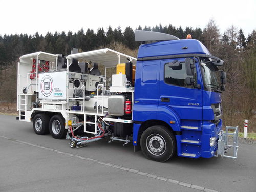 トラックへの取り付け可能白線引き機 - WTE 3200 - Winter Markiertechnik GmbH - 熱可塑用 / 滑走路