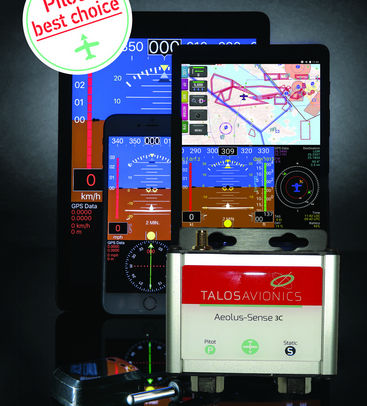 受信機ADS-B - Aeolus-Sense 3C  - Talos Avionics P.C. - 気象 / 航空機用