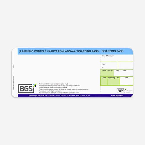 搭乗券 - SECURITY LABEL GmbH