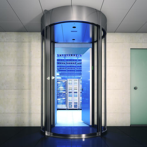 安全用回転ドア - Circlelock Combi - Boon Edam - 空港用