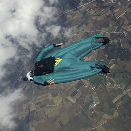 自由飛行スーツ - WAHOO 2 - Intrudair Skydive & Base Gear - 男女兼用 / 青 / 赤