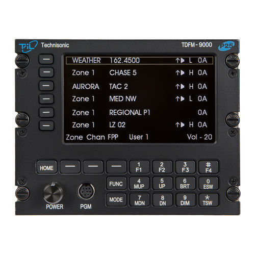 AMオーディオパネル - TDFM-9000  - Technisonic Industries Ltd. - UHF用 / VHF / 航空機用