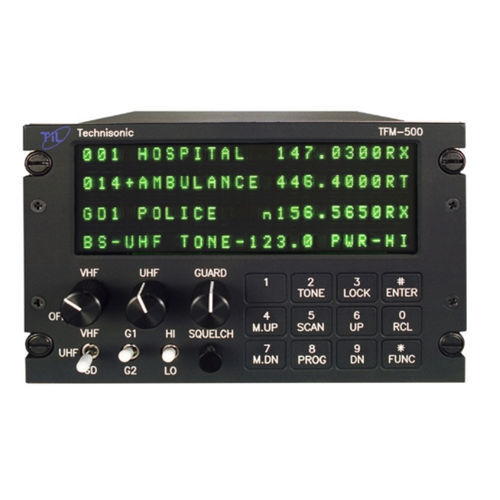VHFオーディオパネル - TFM-500  - Technisonic Industries Ltd. - UHF用 / 航空機用 / パネル取り付け式