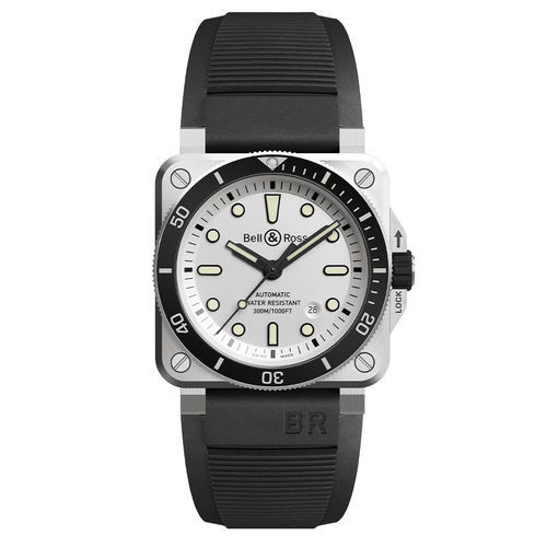 パイロット時計 - BR 03-92 DIVER WHITE - BELL & ROSS