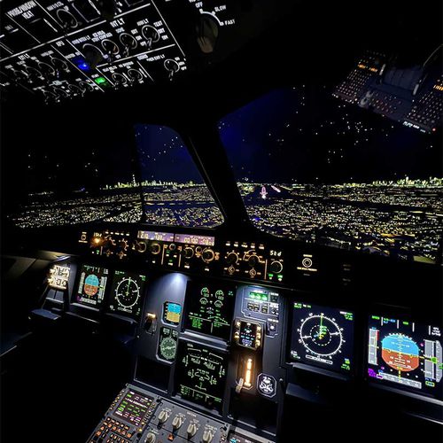 飛行シミュレータ - A320 Home &amp; Business Simulator - Elite Simulation Solutions - 研究開発用 / エンターテイメント用シュミレータ / 室内コックピット付き