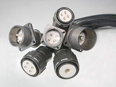 電源コネクター - Amphenol Aerospace - 航空機用 / EN2997 / 正方形