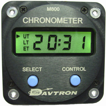 航空機用時計 - M800 series - Davtron, Inc. - 電子 / クォーツ / 照光式