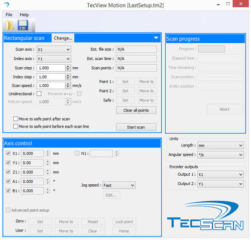 監視用ソフトウェア - TecView™ Motion - TecScan - データ取り込み用 / 航空用 / スキャナー用