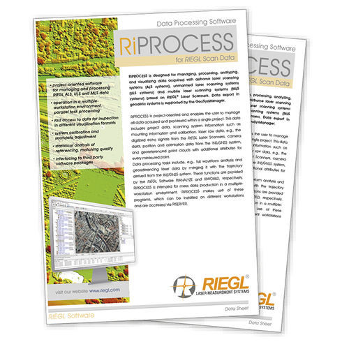 管理用ソフトウェア - RiPROCESS - RIEGL LASER MEASUREMENT SYSTEMS GMBH - 制御 / 分析 / データ取り込み用